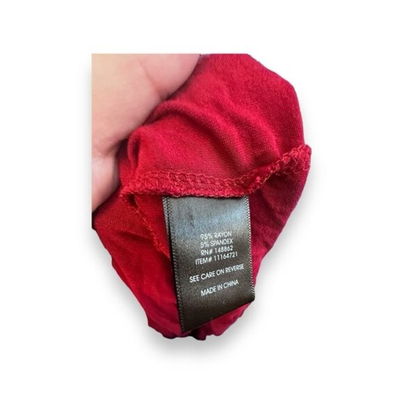 Women’s torrid 1 Red Cold Shoulder Jersey Skater Dress - Picture 11 of 13